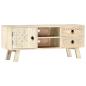 Preview: TV-Schrank 110 x 30 x 44 cm Massivholz Mango
