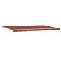 Preview: Einziehbare Markise Orange und Braun 600 x 300 cm Stoff
