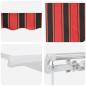 Preview: Einziehbare Markise Orange und Braun 450 x 300 cm Stoff