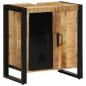 Preview: Badezimmermöbel Set 2 pcs Braun Massives, grobes Mangoholz