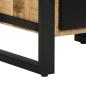 Preview: Badezimmermöbel Set 2 pcs Braun Massives, grobes Mangoholz