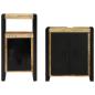 Preview: Badezimmermöbel Set 2 pcs Braun Massives, grobes Mangoholz