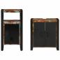 Preview: Badezimmermöbel Set mit Regal 2 pcs Braun recyceltes Massivholz