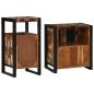 Preview: Badezimmermöbel Set mit Regal 2 pcs Braun recyceltes Massivholz
