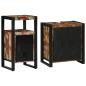 Preview: Badezimmermöbel Set mit Regal 2 pcs Braun recyceltes Massivholz