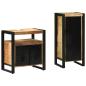 Preview: Badezimmermöbel Set mit Regal 2 pcs Braun Massives Mango-Holz