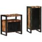 Preview: ARDEBO.de - Badezimmermöbel Set 2 pcs Mehrfarbig Massives recyceltes Holz