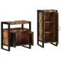 Preview: Badezimmermöbel Set 2 pcs Mehrfarbig Massives recyceltes Holz