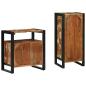 Preview: Badezimmermöbel Set 2 pcs Mehrfarbig Massives recyceltes Holz