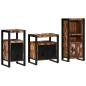 Preview: Badezimmermöbel Set 3 pcs Mehrfarbig Massives recyceltes Holz