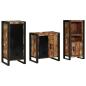 Preview: Badezimmermöbel Set 3 pcs Mehrfarbig Massives recyceltes Holz