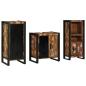 Preview: Badezimmermöbel Set 3 pcs Mehrfarbig Massives recyceltes Holz