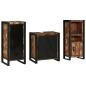 Preview: Badezimmermöbel Set 3 pcs Mehrfarbig Massives recyceltes Holz