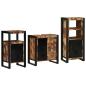 Preview: Badezimmermöbel Set 3 pcs Mehrfarbig Massives recyceltes Holz