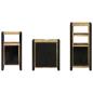 Preview: Badezimmermöbel Set mit Regal 3 pcs Braun Massives Mango-Holz