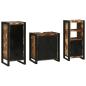 Preview: Badezimmermöbel Set 3 pcs Mehrfarbig Massives recyceltes Holz