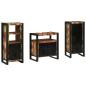 Preview: Badezimmermöbel Set 3 pcs Mehrfarbig Massives recyceltes Holz