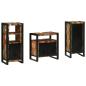 Preview: Badezimmermöbel Set 3 pcs Mehrfarbig Massives recyceltes Holz