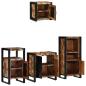 Preview: Badezimmermöbel Set 4 pcs Mehrfarbig Massives recyceltes Holz