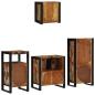 Preview: Badezimmermöbel Set 4 pcs Mehrfarbig Massives recyceltes Holz