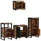 Preview: Badezimmermöbel Set 4 pcs Mehrfarbig Massives recyceltes Holz