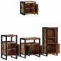 Preview: Badezimmermöbel Set 4 pcs Mehrfarbig Massives recyceltes Holz