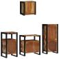 Preview: Badezimmermöbel Set 4 pcs Mehrfarbig Massives recyceltes Holz