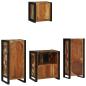 Preview: Badezimmermöbel Set 4 pcs Mehrfarbig Massives recyceltes Holz