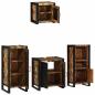 Preview: Badezimmermöbel Set 4 pcs Mehrfarbig Massives recyceltes Holz