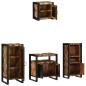 Preview: Badezimmermöbel Set 4 pcs Mehrfarbig Massives recyceltes Holz