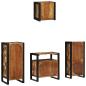 Preview: Badezimmermöbel Set 4 pcs Mehrfarbig Massives recyceltes Holz