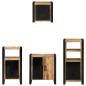 Preview: Badezimmermöbel Set mit Regal 4 pcs Braun Massives Mango-Holz