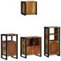 Preview: Badezimmermöbel Set 4 pcs Mehrfarbig Massives recyceltes Holz