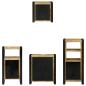Preview: Badezimmermöbel Set mit Regal 4 pcs Braun Massives Mango-Holz