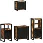 Preview: Badezimmermöbel Set 4 pcs Mehrfarbig Massives recyceltes Holz