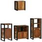 Preview: Badezimmermöbel Set 4 pcs Mehrfarbig Massives recyceltes Holz