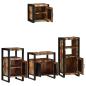 Preview: Badezimmermöbel Set 4 pcs Mehrfarbig Massives recyceltes Holz