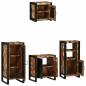 Preview: Badezimmermöbel Set 4 pcs Mehrfarbig Massives recyceltes Holz