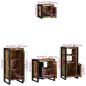 Preview: Badezimmermöbel Set 4 pcs Mehrfarbig Massives recyceltes Holz