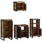 Preview: Badezimmermöbel Set 4 pcs Mehrfarbig Massives recyceltes Holz