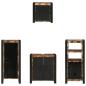 Preview: Badezimmermöbel Set 4 pcs Mehrfarbig Massives recyceltes Holz