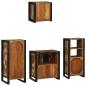 Preview: Badezimmermöbel Set 4 pcs Mehrfarbig Massives recyceltes Holz