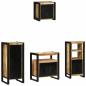 Preview: Badezimmermöbel Set mit Regal 4 pcs Braun Massives Mango-Holz