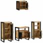 Preview: Badezimmermöbel Set mit Regal 4 pcs Braun Massives Mango-Holz