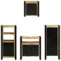Preview: Badezimmermöbel Set mit Regal 4 pcs Braun Massives Mango-Holz