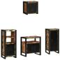 Preview: ARDEBO.de - Badezimmermöbel Set 4 pcs Mehrfarbig Massives recyceltes Holz