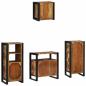Preview: Badezimmermöbel Set 4 pcs Mehrfarbig Massives recyceltes Holz