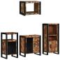 Preview: Badezimmermöbel Set 4 pcs Mehrfarbig Massives recyceltes Holz