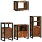 Preview: Badezimmermöbel Set 4 pcs Mehrfarbig Massives recyceltes Holz