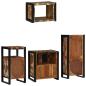 Preview: Badezimmermöbel Set 4 pcs Mehrfarbig Massives recyceltes Holz